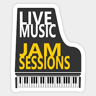 Live Music Jam Sessions Sticker